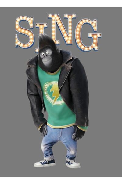 Universal Poster decorativ din lemn Johnny Tablo din filmul "sıng"