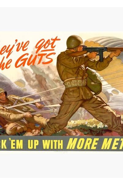 Universal Οι θάρροι σε πετούν στον ουρανό. Vintage αφίσα Β' Παγκοσμίου Πολέμο...