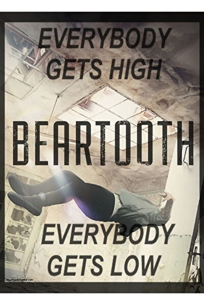 Universal Arada // Poster decorativ din lemn cu pictură Beartooth