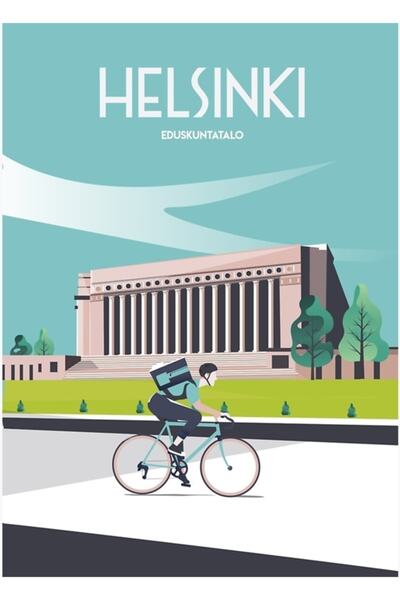 Universal Παρτίμιο της Ελσίνκι Φινλανδία Ξύλινη διακοσμητική αφίσα για το τοίχο