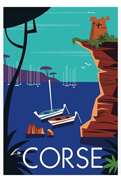 Universal La Corse poster, drveni poster, dekorativni poster