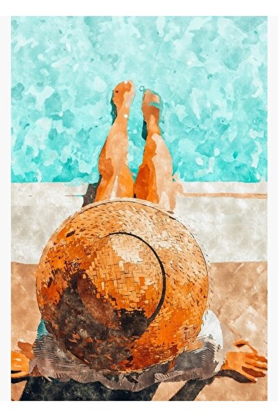 Universal Poster decorativ din lemn pentru marginea piscinei, pentru tot parc...