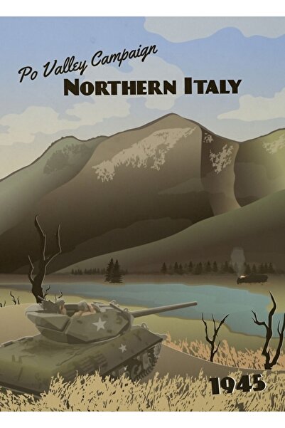 Universal Βόρεια Ιταλία 1945 - Πίνακας της εκστρατείας στην κοιλάδα Po, Ξύλιν...