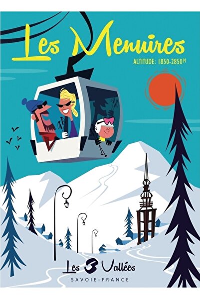 Universal Декоративен дървен плакат-картина Лес Менуир