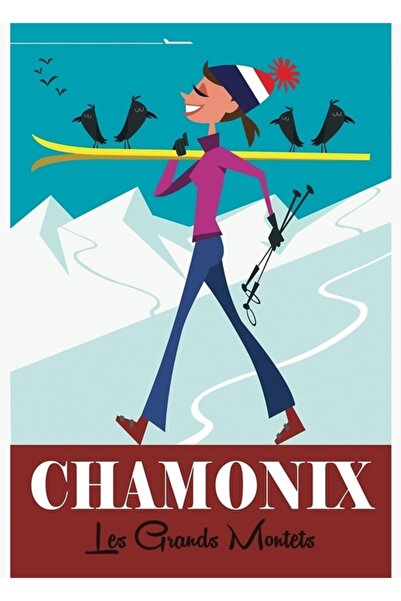 Universal Αφίσα Σαμονί, Ξύλινη Αφίσα, Διακοσμητική