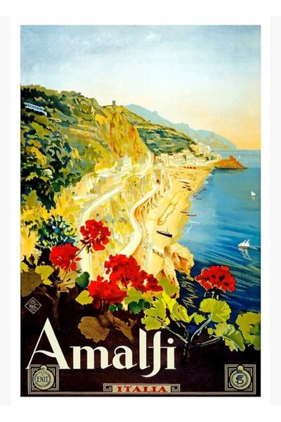 Universal Επιτραπέζια αφίσα ταξιδιού στην Ιταλία Ξύλινη διακοσμητική αφίσα