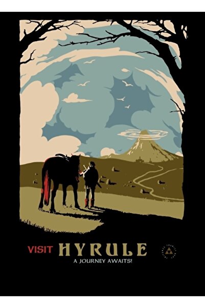 Universal Vizitați Tabloul Hyrule, Poster Decorativ din Lemn