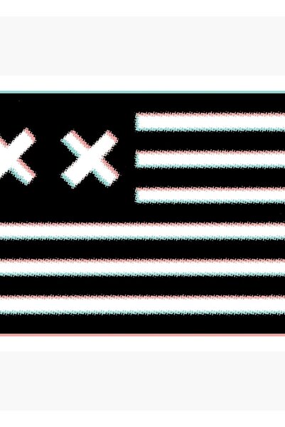 Universal Poster decorativ din lemn 3d Grandson Double X Flag