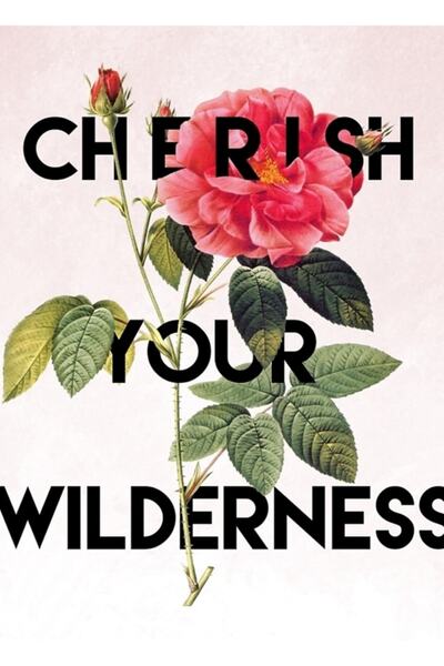 Universal Poster decorativ din lemn cu pictură Wild Nature