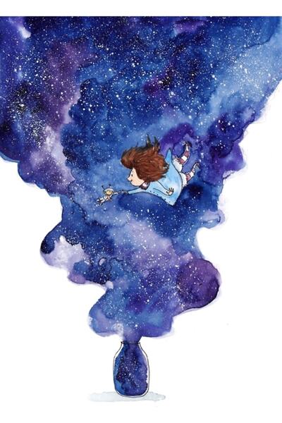 Universal Hai să plecăm în călătorie în spațiu Tablou decorativ din lemn, afi...