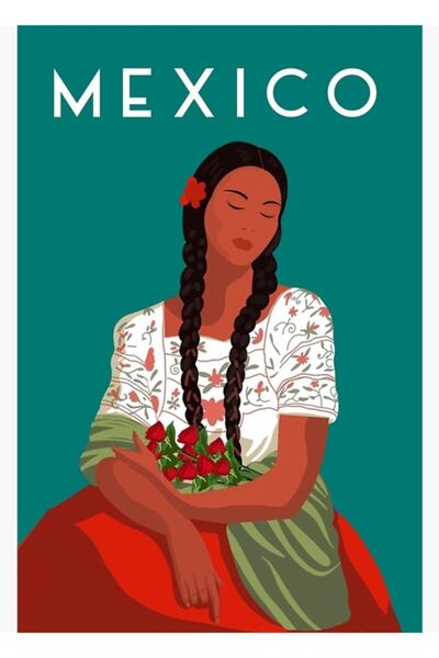 Universal Poster de călătorie în Mexic, tablou decorativ din lemn