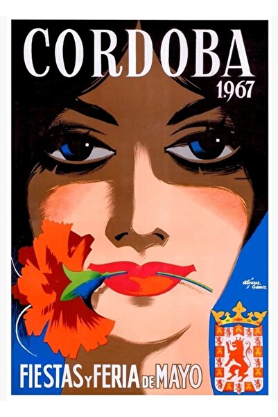 Universal 1967 Cordoba Spania Festivalurile de mai Poster pictat Poster din l...