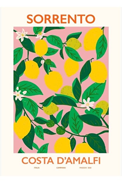 Universal Σορέντο Ξύλινη Διακοσμητική Αφίσα Τέχνης