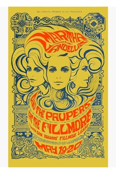 Universal Restore Martha Ve Vandellas - Live at Fillmore 1969 Poster decorati...