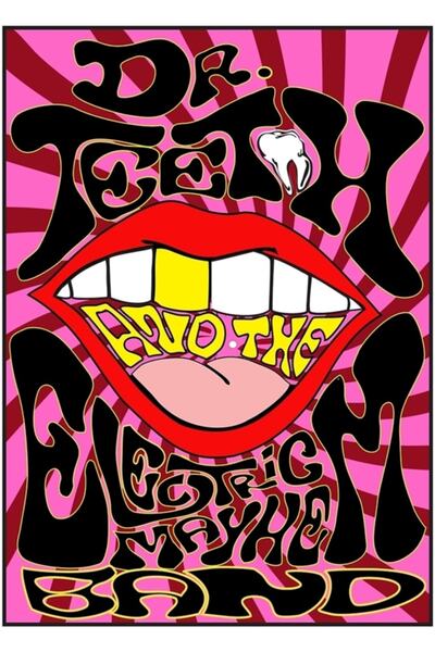 Universal The Electric Mayhem Band - Poster de concert pierdut, tablou decora...