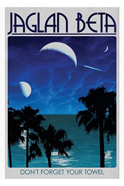 Universal Джаглан Бета Плакат за пътуване Картина Дървен плакат Декоративен