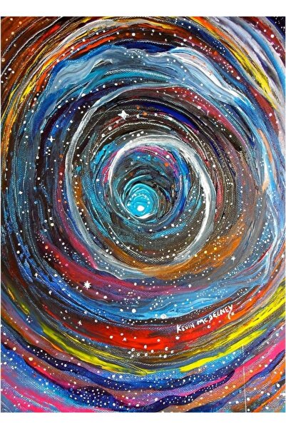 Universal Декоративен дървен плакат с картина  "Времеви тунел "