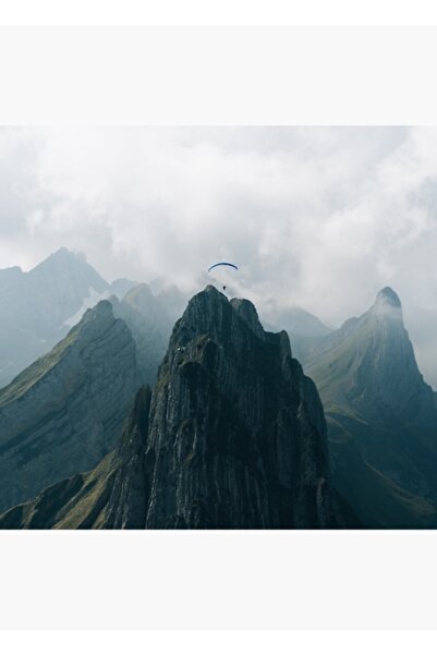 Universal Flying Mountain Traveler - Ξύλινη Διακοσμητική Αφίσα Τοπίου με θέμα...