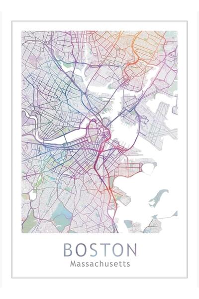 Universal Χάρτης της Βοστώνης, Πόλη των ΗΠΑ Μασαχουσέτη, Ταξίδια, Δώρο για τα...