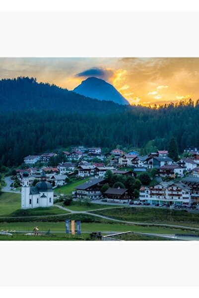 Universal Seefeld în Tirol, Austria Tablou Poster din lemn decorativ