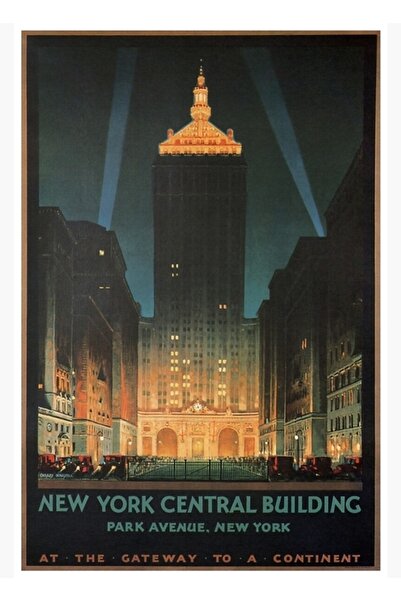 Universal Ню Йорк 1930 Плакат за пътуване Дървен плакат Декоративен