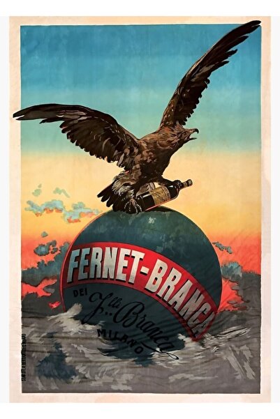 Universal Διακοσμητική Ξύλινη Αφίσα Ζωγραφικής Fernet Branca