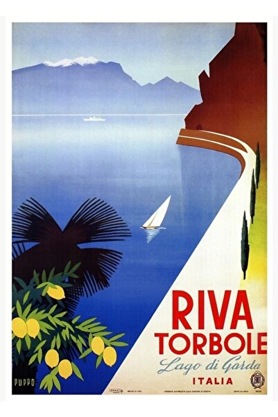 Universal Ταξίδια στην Ιταλία τη δεκαετία του 1920 Λίμνη Γκάρντα Ρίβα Τορμπόλ...