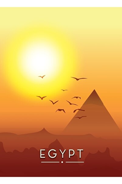 Universal Afișul de călătorie în Egipt. Tablou decorativ din lemn, tip poster