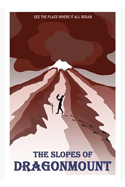 Universal Poster decorativ din lemn Dragonmount