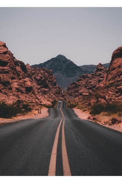 Universal Fotografie naturală Drumul de Munte, cadou pentru decorarea casei. ...