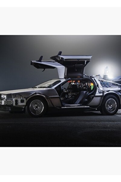 Universal Dmc Delorean Ξύλινη Διακοσμητική Αφίσα Τέχνης