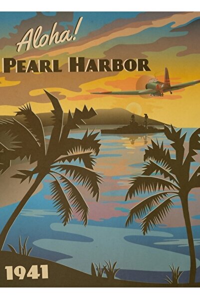 Universal Περλ Χάρμπορ 1941 - Ημέρα του Κακού Ταξιδιωτική αφίσα ζωγραφικής Ξύ...