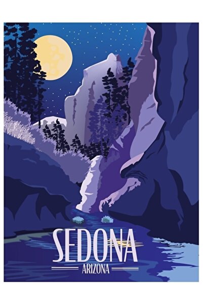 Universal Sedona, Arizona Tablou Poster din lemn decorativ