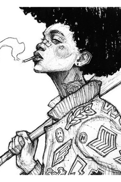 Universal Διακοσμητική Ξύλινη Αφίσα Ζωγραφικής με θέμα τον Πολεμιστή