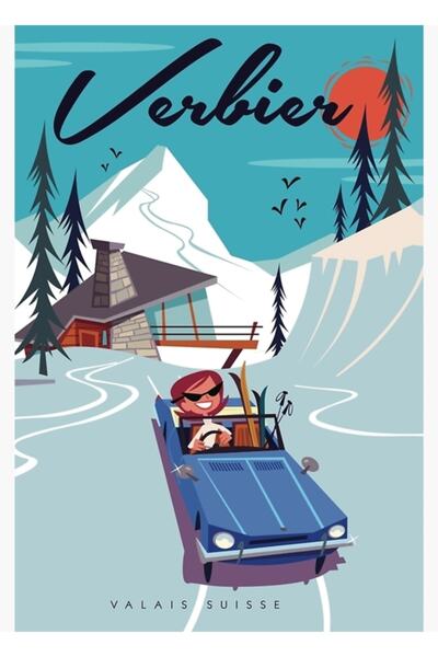 Universal Διακοσμητική Ξύλινη Αφίσα Βερμπιέρ