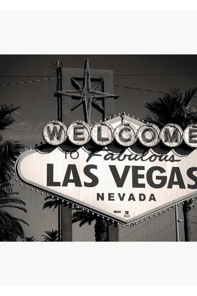 Universal Διακοσμητική ξύλινη αφίσα με θέμα το παλιό Βέγκας