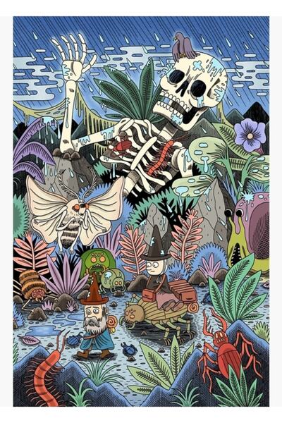 Universal Poster decorativ din lemn cu tematică de călătorie