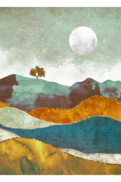 Universal Декоративен дървен плакат за маса Gece Sisi