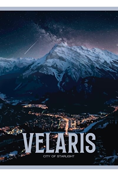 Universal Poster decorativ din lemn Velaris