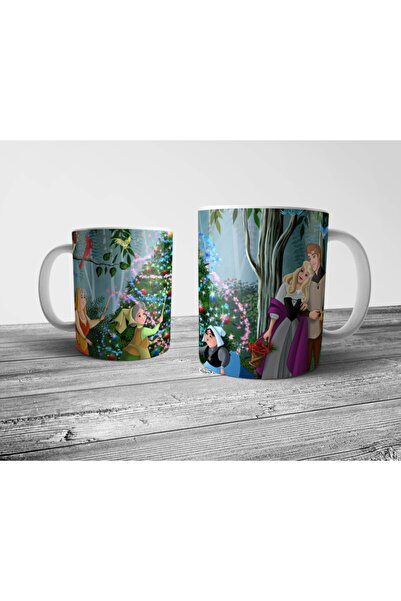 Pixxa Uyuyan Güzel Aurora - Sleeping Beauty Kupa Bardak Model 1