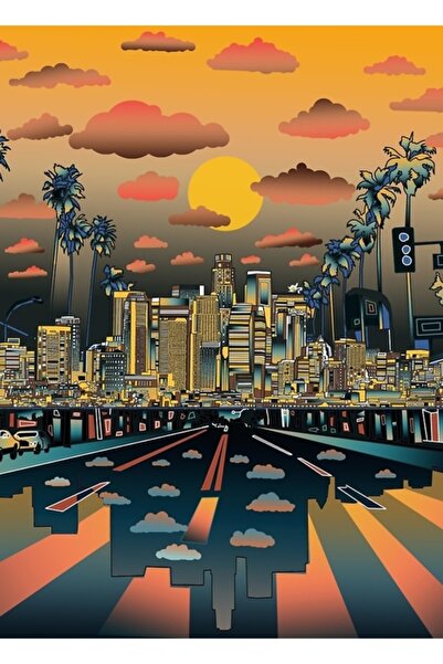 Universal Εικονογράφηση του Λος Άντζελες, Ξύλινη διακοσμητική αφίσα