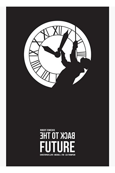 Universal Întoarcerea în viitor - Doc Brown și Turnul Ceasului Poster decorat...