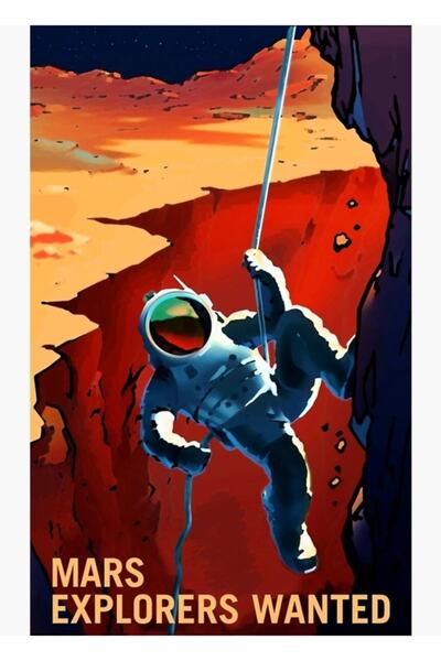 Universal Călătorii la Marte vor călători la Marte Tablou de propagandă NASA ...
