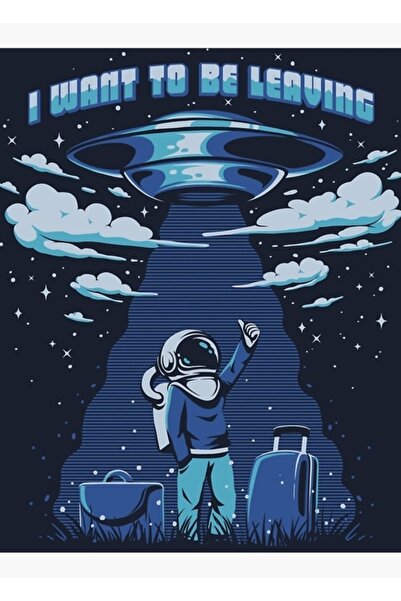 Universal Искам да напусна масата Дървен декоративен плакат