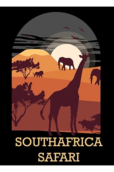 Universal Νότια Αφρική Σαφάρι Μπιγκ Φάιβ Διακοσμητική Ξύλινη Αφίσα Δώρου