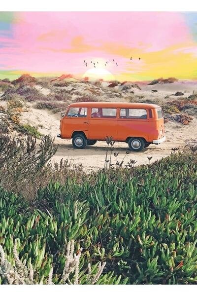 Universal Διακοσμητική ξύλινη αφίσα για το ζωγραφικό της καλοκαιρινής περιπέτ...