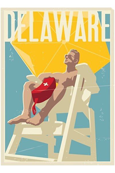 Universal Делавеърски пътувания, изкуство, рисунки, дървен плакат, декоративен