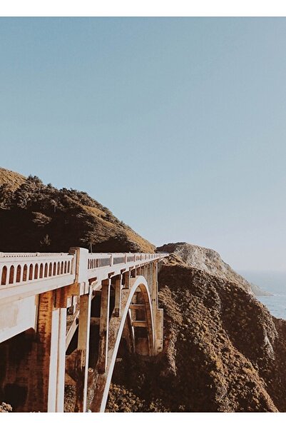 Universal Διακοσμητική Ξύλινη Αφίσα Τραπεζογραφίας Bixby Bridge