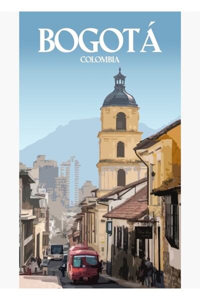 Universal Μπογκοτά Κολομβία Αφίσα Ταξιδιωτικών Εικόνων Ξύλινη Διακοσμητική Αφίσα