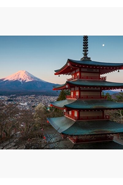 Universal Muntele Fuji Răsăritul Soarelui Tablou Poster din lemn decorativ